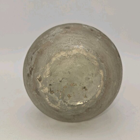 Modern Fosted Art Glass Vase Hand Blown Gold Minimalist Scandinavian Style 10 " - Picture 9 of 10